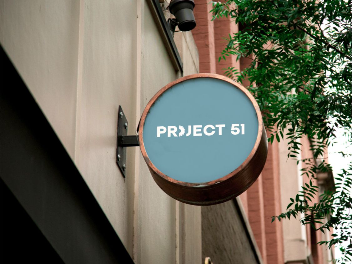 Project 51 · Exterior sign