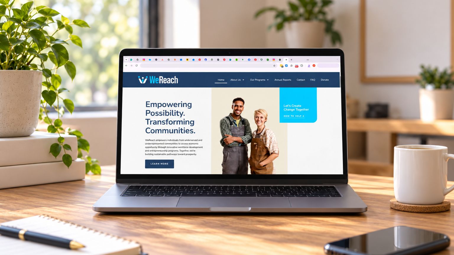 WeReach · Website