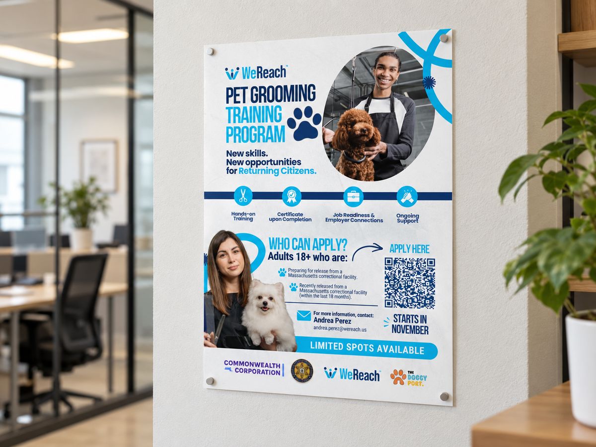 WeReach · Program flyer
